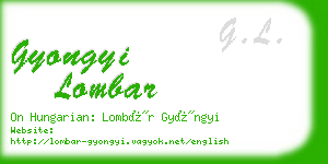 gyongyi lombar business card